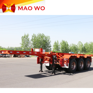 Popular 12m 3 Axles Skeletal Container Trailer